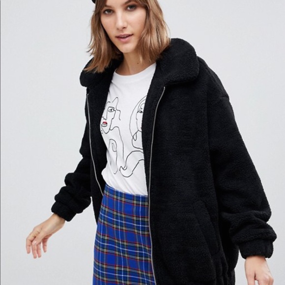 new look teddy jacket